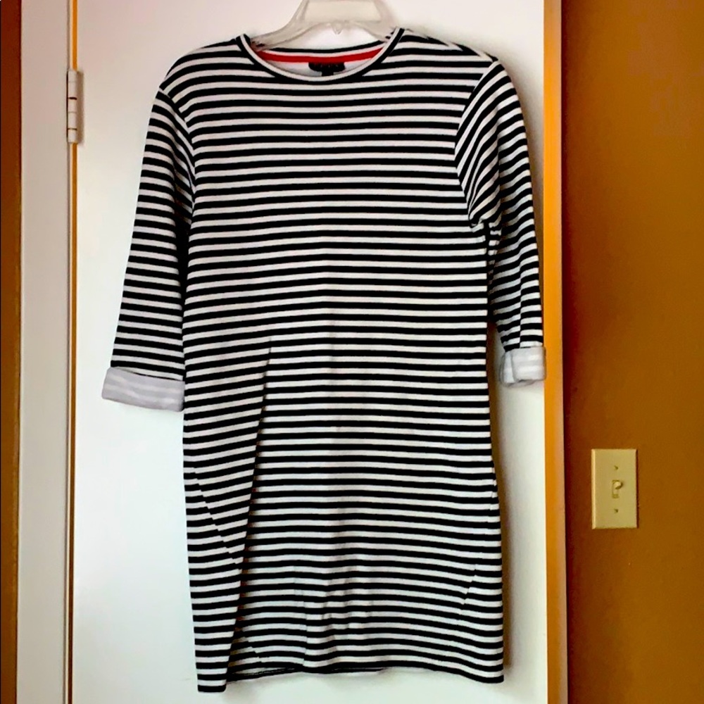 TOPSHOP Striped Sweater Dress
